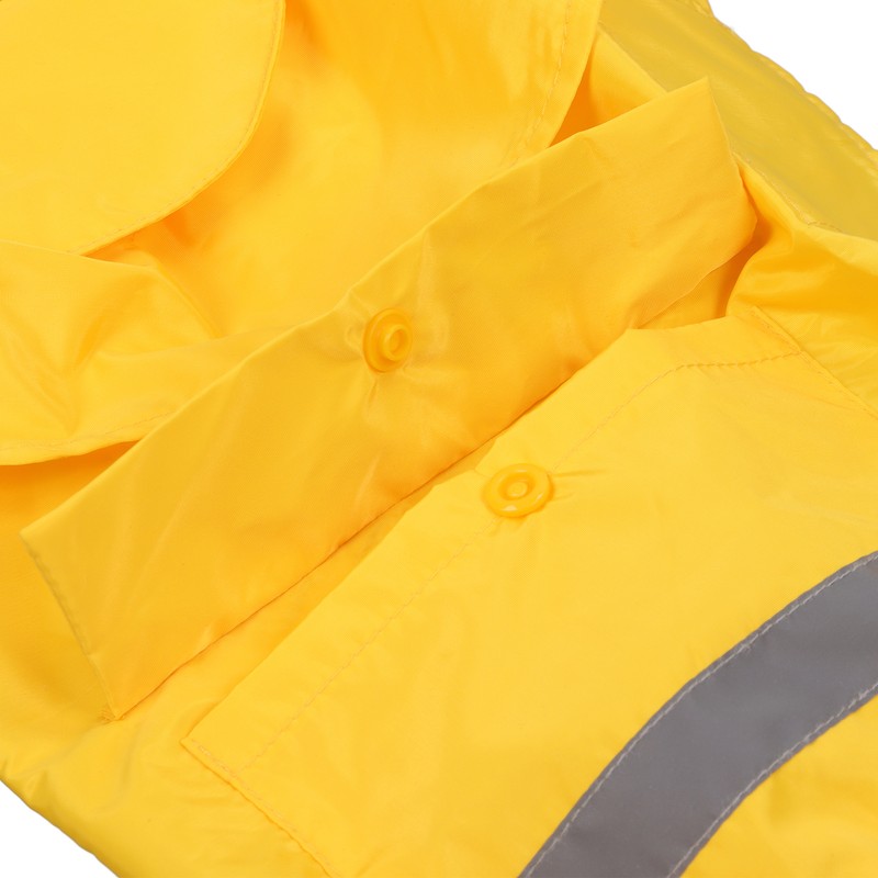 Dog Raincoat Waterproof Breathable Adjustable Hooded Dog Raincoat with Pocket