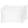 Belledorm 4 PACK White Pillowcases, 100% Cotton, 200 Thread Count
