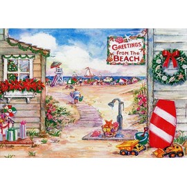 Greetings from The Beach - Red Farm Studios Box of 18 Warm Weather Christmas Cards