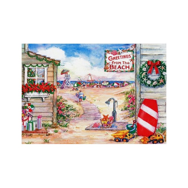 Greetings from The Beach - Red Farm Studios Box of 18 Warm Weather Christmas Cards