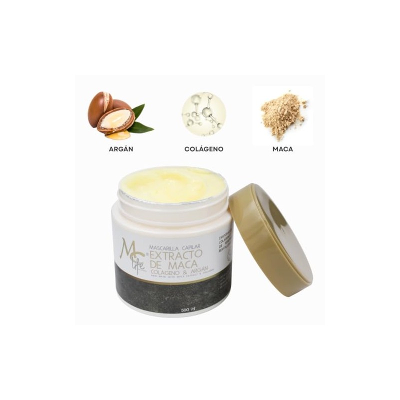 Mc Life Mascarilla Capilar Extracto De Maca Colágeno & Argán