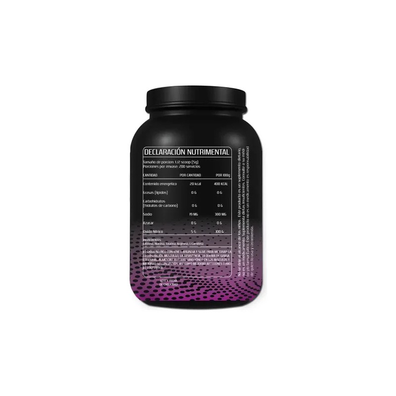 Óxido Nítrico Fast Suplement 1kg 200 Serv Varios Pre Entreno