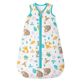 Mosebears Sleep Sack Baby Winter Wearable Blanket with 2-Way Zipper,2.5 TOG Cotton Sleep Sack Unisex (Animal World, 12-18 Months)