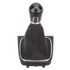 PU Leather Gear Shift Knob with Dustproof Cover Boot 6