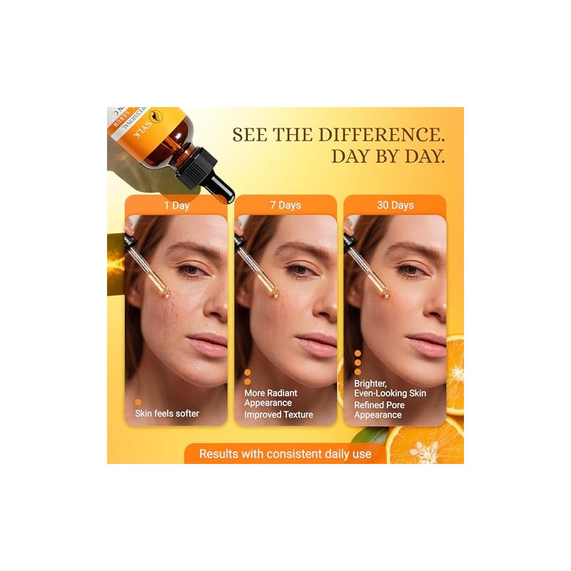 Sylk Vitamin C Serum for Face with Hyaluronic Acid and