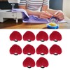 10pcs Wrist Pin Cushion Soft Elastic Heart Shaped Wearable Needle