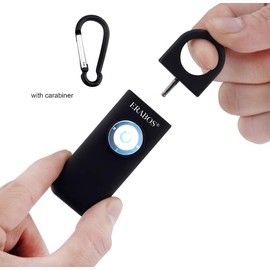 Original ERABOS® Taschenalarm T1000 | Premium Modell | mit Stroboskop LED Blitzlicht | Panik Alarm | Schrillalarm | Notfallalarm für die ganze Familie