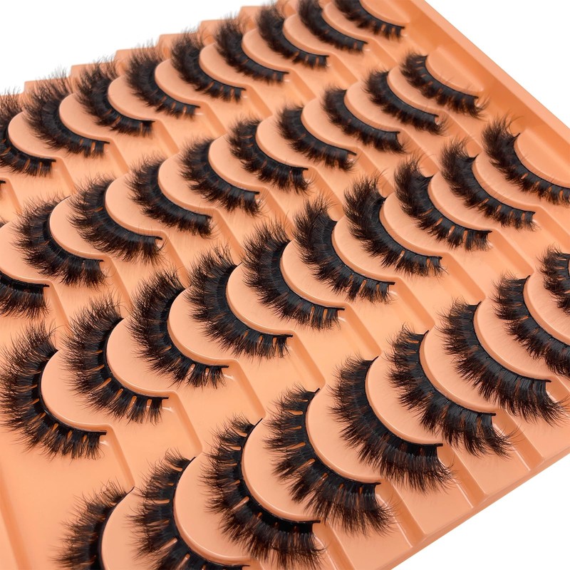 SISIYDY Fluffy Lashes Mink 3D Cat Eye Dramatic Thick Volume
