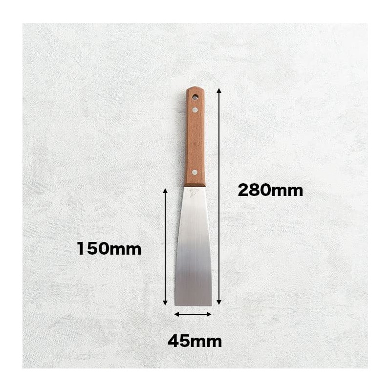 Hake City Gold Spatula Pattern, Stainless Steel, 1.8 inches (45