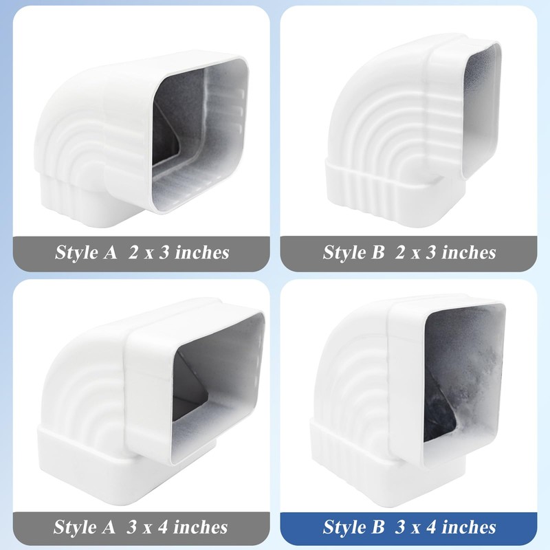 Gutter Elbow 3x4 90 Degree Downspout Elbow Gutter Connector Roofing