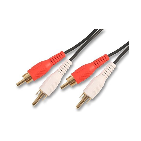 2X PHONO LEAD, GOLD, 10M, Audio & Video Cable Assemblies