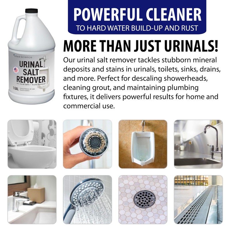 Allied Science Urinal Salt Remover - Uric Acid Salts Scale