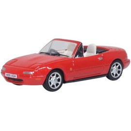 OXFORD 1/76 Mazda MX-5 Roadster NA Red Oxford Mini Car