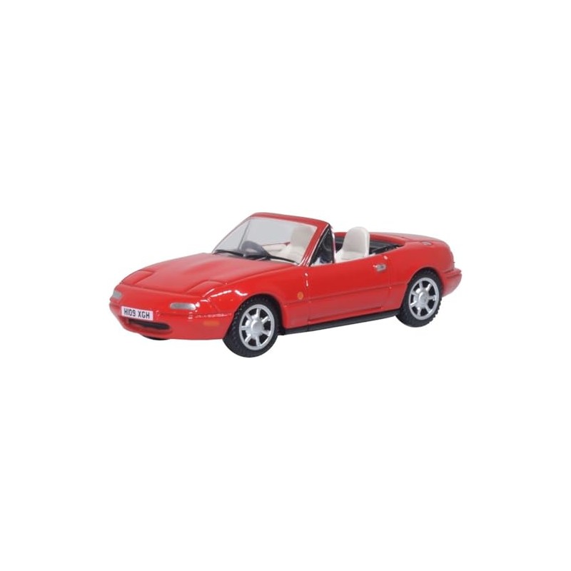 OXFORD 1/76 Mazda MX-5 Roadster NA Red Oxford Mini Car