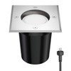 ledscom.de Reja Recessed Floor Spotlight for Outdoor Use Stainless Steel