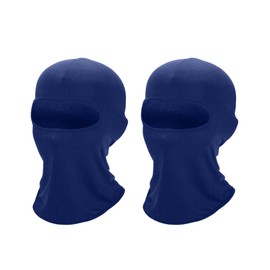 Xeoxarel 2 Pack Balaclava Face Mask, Summer Cooling Neck Gaiter, UV Protector Motorcycle Ski Scarf for Men/Women Navy Blue