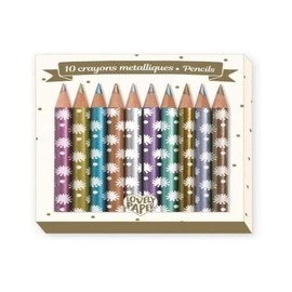 Djeco kleurpotloden 10 Chic mini metalic pencils