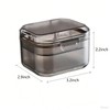 Upgraded Denture Bath Box Cup, No-Leak Denture case, with Retainer