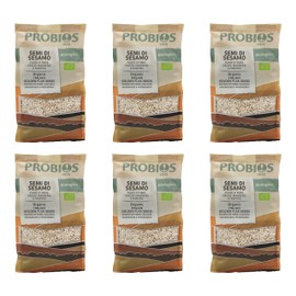 Probios Semi di sesamo biologici - Ricchi di fibre e proteine ​​vegetali - senza glutine semi sesamo - Confezione da 6 (6 x 300 g)