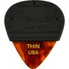 Fender Mojo Grip Guitar Picks, Celluloid, Thin, 3-Pack, Tortoiseshell
