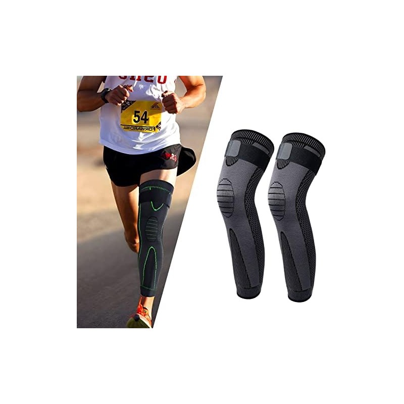Fundas de Compresión Transpirables 3 Pares para Rodilla y Pantorrilla