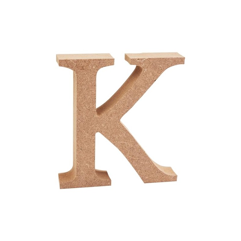 VBS Wooden Letters MDF 8 x 1.5 cm Untreated Letter