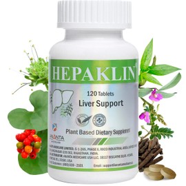 Ananta Medicare USA Hepaklin – Herbal Liver Detox & Support Formula for Health, 120 Tabs