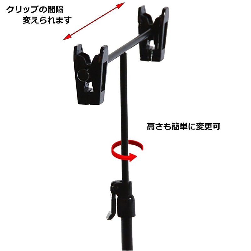 POP Stand, T-Shaped, 360H, Black, Corner, Pack of 5