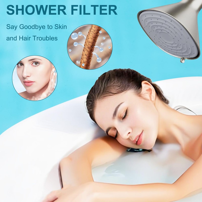 Citivisoivd Shower head filter replacement filter cartridge compatible with all