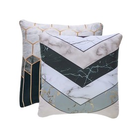 Colchas Concord Cojín Decorativo Estándar Marmore Gris