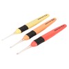 3 Pcs Lighted Crochet Hooks Set 2.5mm 3.0mm 3.5mm Lightweight
