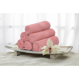 Premium Wash Cloths Pack of 12 (13" x 13") 100% Ring Spun Cotton | Luxury Washcloths | Ultra Soft Face Towels | Highly Absorbent Wash Cloths for face (Grey/Black/White/Pink/Sky/Navy)