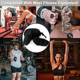 Anti-Slip Workout Grips, Ergonomics Workout Rubber Gym Grips Pads, Weight Lifting Grips, Protector Gloves for Weight Lifting, Pull-Ups, Gym Training and Exercise, for Men and Women (Black-2PCS)