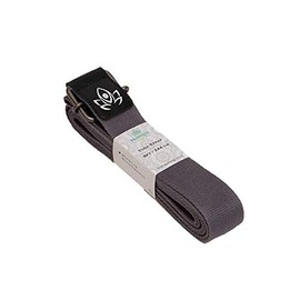 Tranquil Yogi Premium Practice Strap - Metal Buckle, 8 Feet Long! Useful for Yoga, Pilates, Stretching and Exercise (Grey)