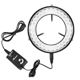 QuiExact LED Ring Lighting Light, LED Lighting System for Stereo Microscope, 56 LED Beads, Adjustable Light Brightness, High Brightness, LED Ring Light, LED Microscope Lighting Lamp, 60mm Inner