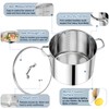 P&P CHEF 16 QT Stock Pot with Lid, Stainless Steel