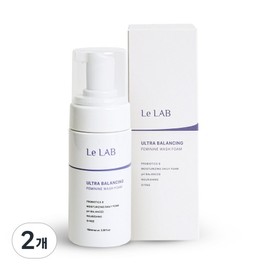 Le Lab Feminine Cleanser Slightly Acidic Y Zone Care Lactobacillus Foam Type, 2 Pieces, 100ml / 르랩 여성청결제 미산성 Y존케어 유산균 폼타입, 2개, 100ml