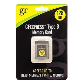 GoRam 128GB CFExpress Card Type B CF Express Memory Card Compatible with Nikon, Panasonic & Canon DSLR Cameras (128GB r1450MB/s w490MB/s)