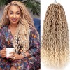 Ahrencan Boho Goddess Locs Crochet Hair 22 Inch, 8 Packs