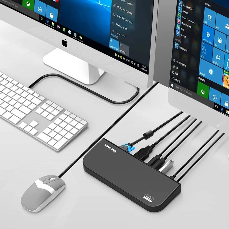 WAVLINK USB 3.0 Multifunctional Docking Station, 2K, 2048x1152, DVI/HDMI, 2