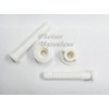 AK Toilet SEAT White Nylon Hinge Replacement Fixing Bolt Set