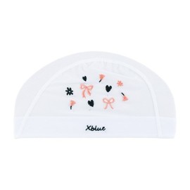 XBLUE XBL-6201-02 Sweetheart Embroidered Mesh Swim Cap / 엑스블루 XBL-6201-02 스윗하트 자수 메쉬 수모