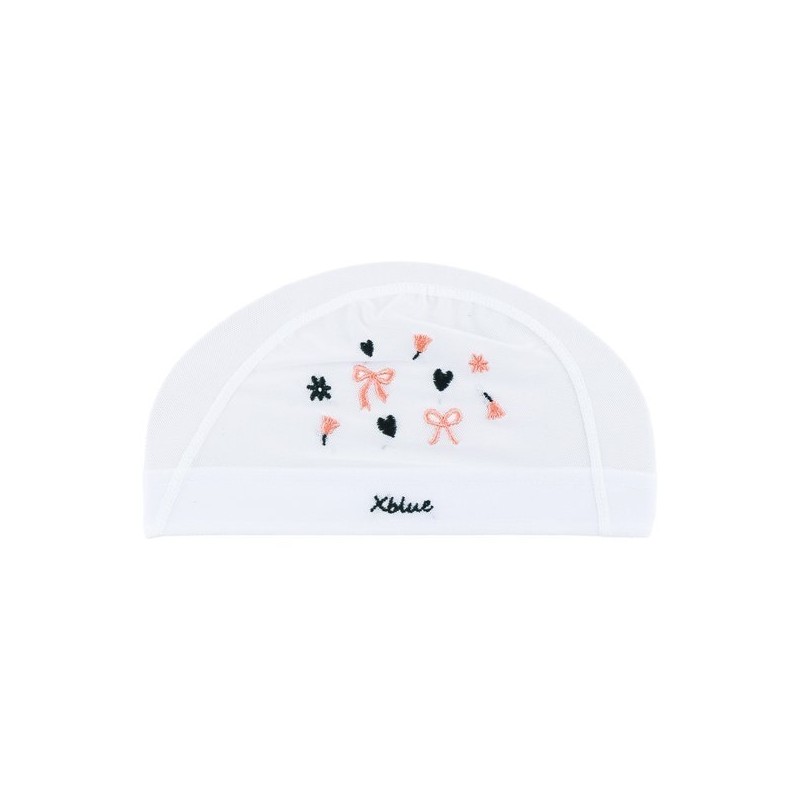 XBLUE XBL-6201-02 Sweetheart Embroidered Mesh Swim Cap / 엑스블루 XBL-6201-02