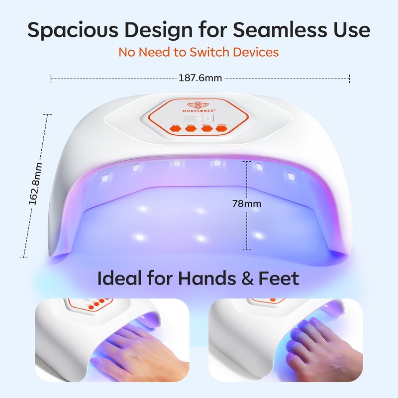 modelones UV LED Nail Lamp, Light for Gel Nails Nail