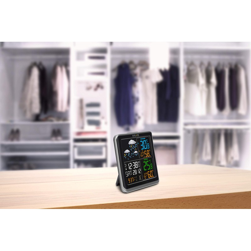 Explore Scientific WSH4008C Wireless Weather Station, Barometer with Weather Forecast