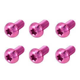 Funparts 6pcs Front Brake Disc Bolts Nuts Titanium Alloy Kit for Surron Sur Ron LBX Electric Dirt Bike