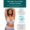 DawnBox 3Pcs Bra Sweat Liners + 2PcsTummy Liners for Sweat