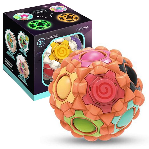 Rotatable Magic Rainbow Puzzle Ball, Fidget Puzzle Ball, Relaxing Muscle