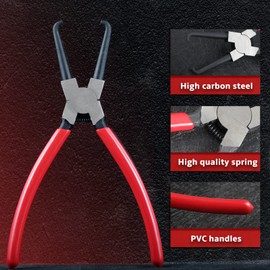 SPEEDWOX 9 Inch Car Fuel Line Pliers Joint Clamp Pliers Filter Caliper Clamp Inline Fuel Filter Hose Connector Quick Release Tool for Car Maintenance