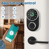 FITNATE Smart Fingerprint Door Knob with Keypad, App Control, 4-in-1